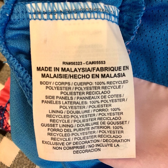 NIKE Dri-Fit runners shorts pink blue splash sz M - Picture 10 of 14